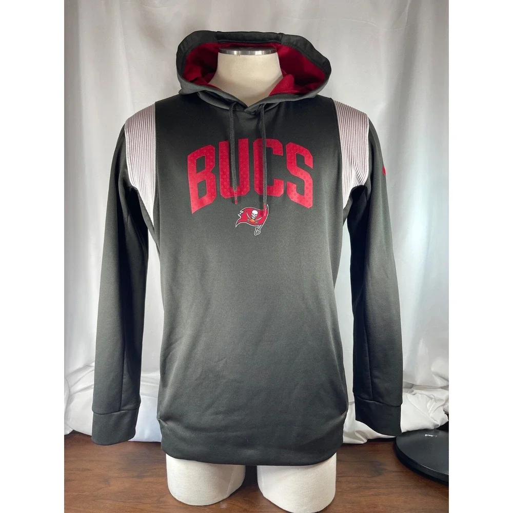 Tampa Bay Buccaneers NFL Nike Therma Sideline Pullover Hoodie Jacket Men's Large